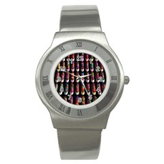 Texture Abstract Stainless Steel Watch by HermanTelo