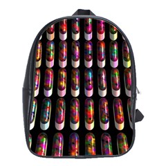 Texture Abstract School Bag (large)