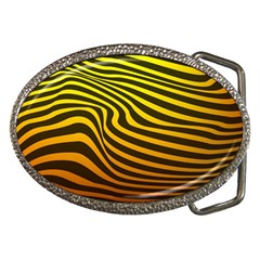 Wave Line Curve Abstract Belt Buckles by HermanTelo