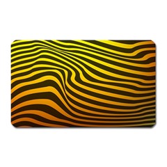 Wave Line Curve Abstract Magnet (rectangular) by HermanTelo