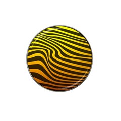 Wave Line Curve Abstract Hat Clip Ball Marker (4 Pack)