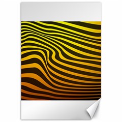 Wave Line Curve Abstract Canvas 12  X 18 