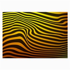 Wave Line Curve Abstract Large Glasses Cloth (2 Sides) by HermanTelo