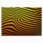 Wave Line Curve Abstract Large Glasses Cloth (2 Sides) Front