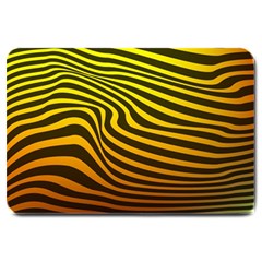 Wave Line Curve Abstract Large Doormat  by HermanTelo