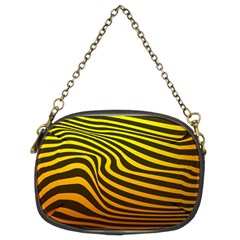 Wave Line Curve Abstract Chain Purse (two Sides)