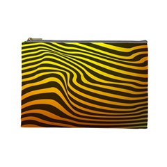 Wave Line Curve Abstract Cosmetic Bag (large) by HermanTelo