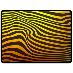 Wave Line Curve Abstract Fleece Blanket (large) 