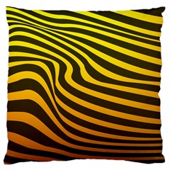 Wave Line Curve Abstract Large Cushion Case (two Sides)