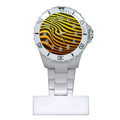 Wave Line Curve Abstract Plastic Nurses Watch