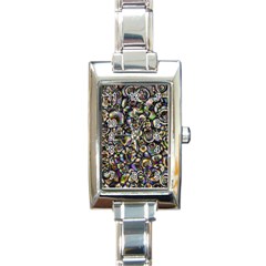 Circle Plasma Artistically Abstract Rectangle Italian Charm Watch by Bajindul