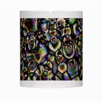 Circle Plasma Artistically Abstract White Mugs Center