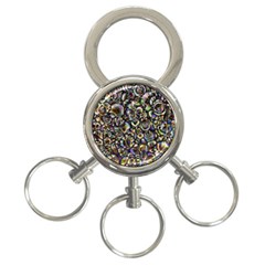 Circle Plasma Artistically Abstract 3-ring Key Chain by Bajindul