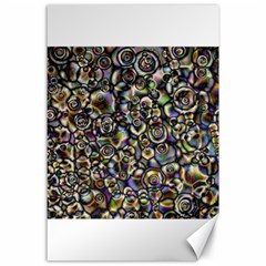 Circle Plasma Artistically Abstract Canvas 24  X 36  by Bajindul