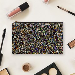 Circle Plasma Artistically Abstract Cosmetic Bag (medium) by Bajindul