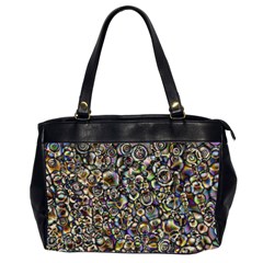 Circle Plasma Artistically Abstract Oversize Office Handbag (2 Sides) by Bajindul