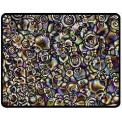 Circle Plasma Artistically Abstract Fleece Blanket (medium)  by Bajindul