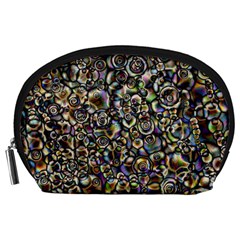 Circle Plasma Artistically Abstract Accessory Pouch (large) by Bajindul