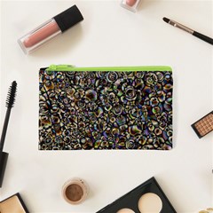 Circle Plasma Artistically Abstract Cosmetic Bag (xs) by Bajindul