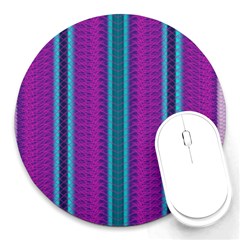 Fabric Pattern Color Structure Round Mousepads by Bajindul