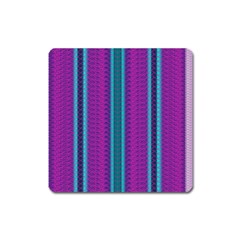 Fabric Pattern Color Structure Square Magnet by Bajindul