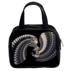 Ornament Spiral Rotated Classic Handbag (two Sides) by Bajindul