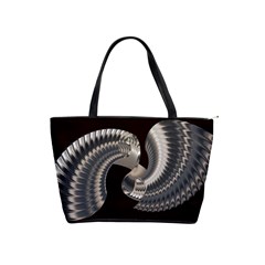 Ornament Spiral Rotated Classic Shoulder Handbag by Bajindul