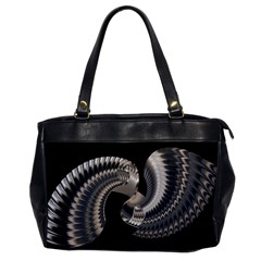 Ornament Spiral Rotated Oversize Office Handbag by Bajindul