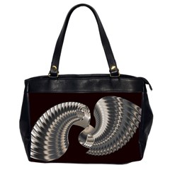 Ornament Spiral Rotated Oversize Office Handbag (2 Sides) by Bajindul