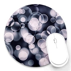 Ball Decoration Lights Round Mousepads by Bajindul