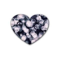 Ball Decoration Lights Rubber Coaster (heart)  by Bajindul