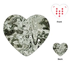 Abstract Stone Texture Playing Cards Single Design (heart) by Bajindul