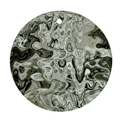 Abstract Stone Texture Round Ornament (two Sides) by Bajindul