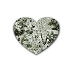 Abstract Stone Texture Heart Coaster (4 Pack)  by Bajindul