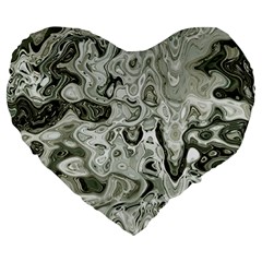 Abstract Stone Texture Large 19  Premium Heart Shape Cushions