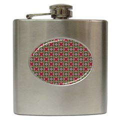 Decorative Flower Hip Flask (6 Oz) by Bajindul