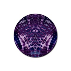 Purple Love Rubber Round Coaster (4 Pack)  by KirstenStar