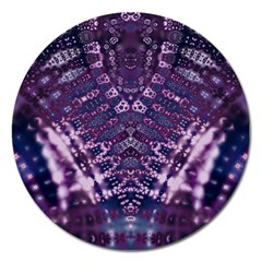 Purple Love Magnet 5  (round) by KirstenStar