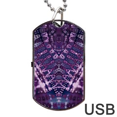 Purple Love Dog Tag Usb Flash (one Side) by KirstenStar