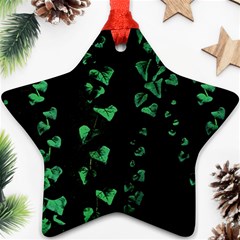 Botanical Dark Print Ornament (Star)