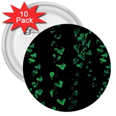 Botanical Dark Print 3  Buttons (10 pack) 