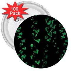 Botanical Dark Print 3  Buttons (100 Pack)  by dflcprintsclothing