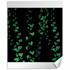 Botanical Dark Print Canvas 16  x 20 