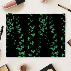 Botanical Dark Print Cosmetic Bag (XL)