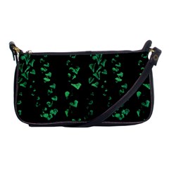 Botanical Dark Print Shoulder Clutch Bag