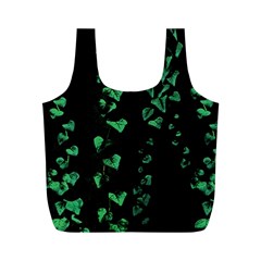 Botanical Dark Print Full Print Recycle Bag (M)