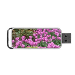 Late April Purple Tulip Portable Usb Flash (two Sides) by Riverwoman