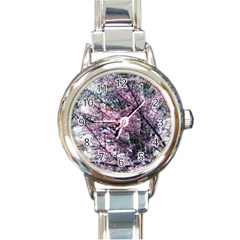 Ohio Redbud Round Italian Charm Watch