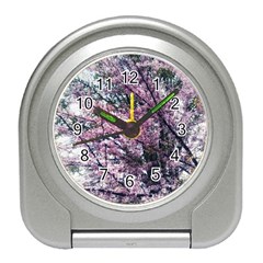 Ohio Redbud Travel Alarm Clock by Riverwoman