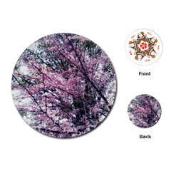 Ohio Redbud Playing Cards Single Design (round) by Riverwoman